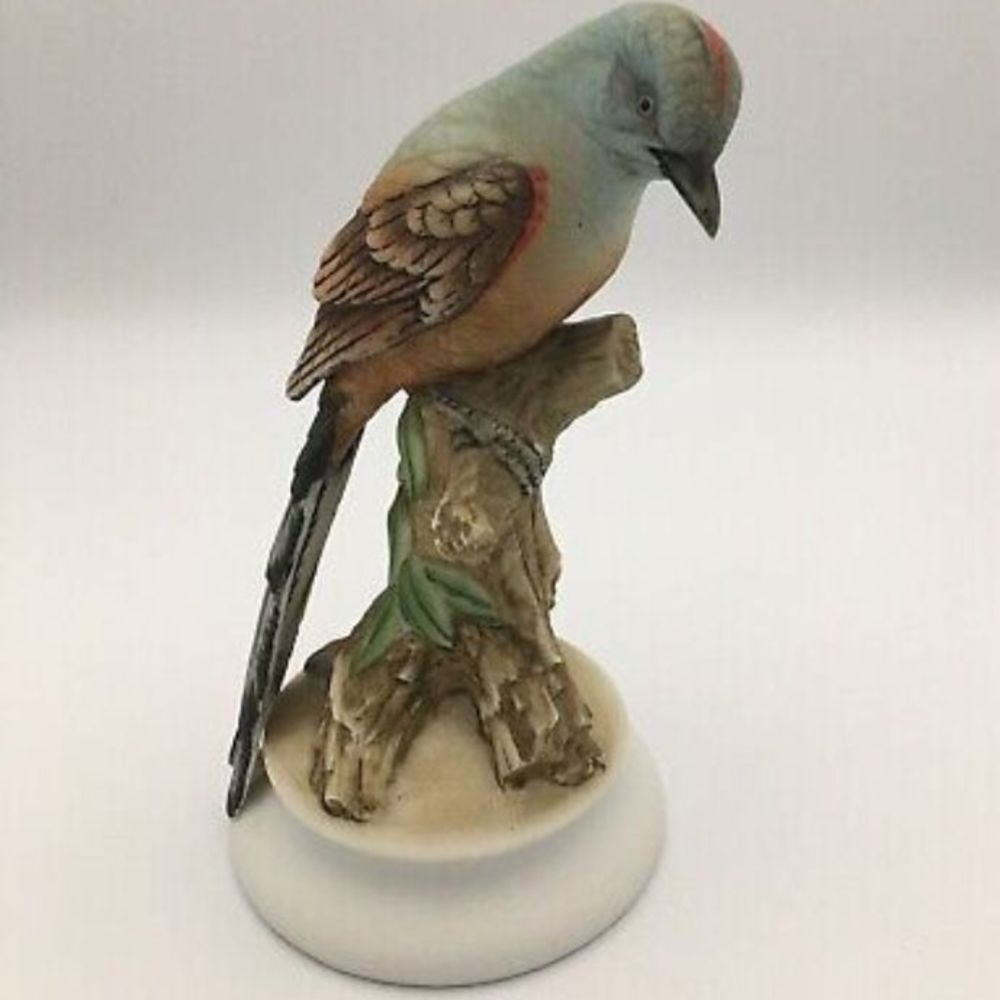 Vintage Hand Painted Lefton Porcelain Figurine Scissor Tail FlyCatcher